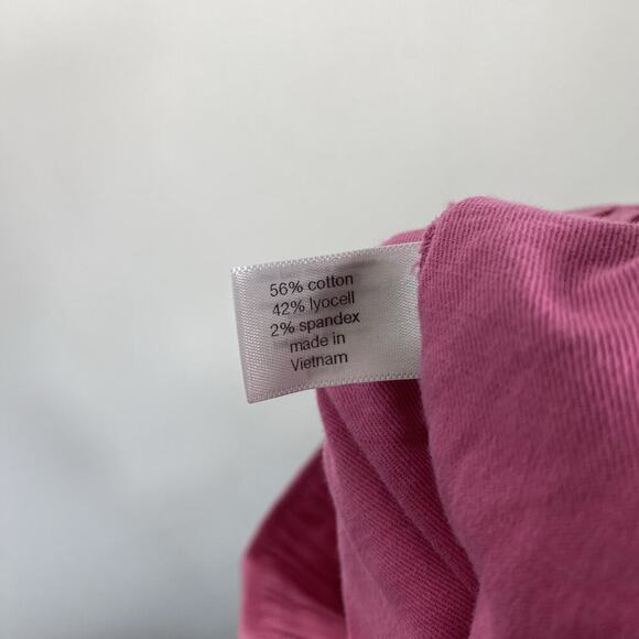 Lane Bryant Plus Size 18 20 Soft Slub Pull On Shorts Pink Drawstring Waist - Picture 6 of 7